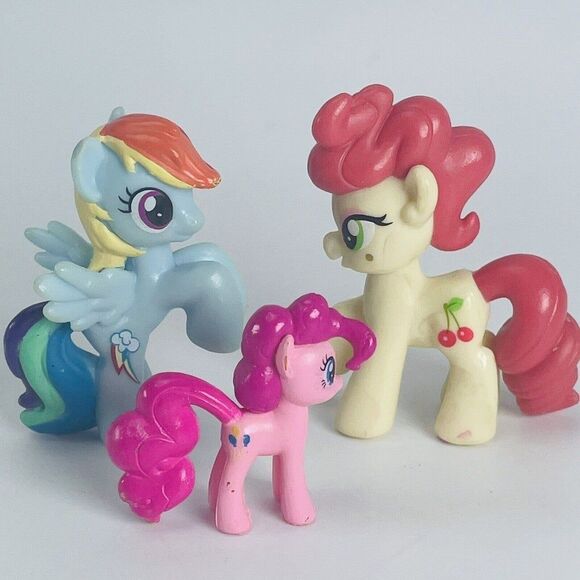 Cherries Jubilant Rainbow Dash Pinkie Pie Lot My Little Pony Blind Bag Minis - Picture 1 of 12